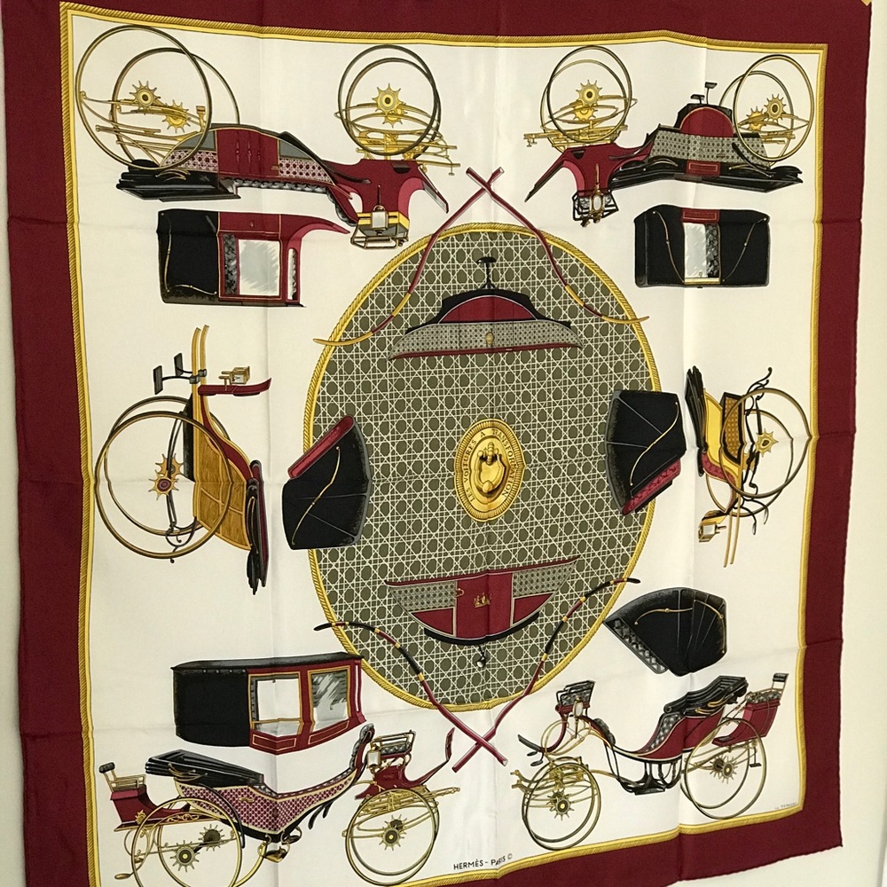 SOLD ⛄️ New Authentic Hermes 100% Silk Scarf - Picture 6 of 16